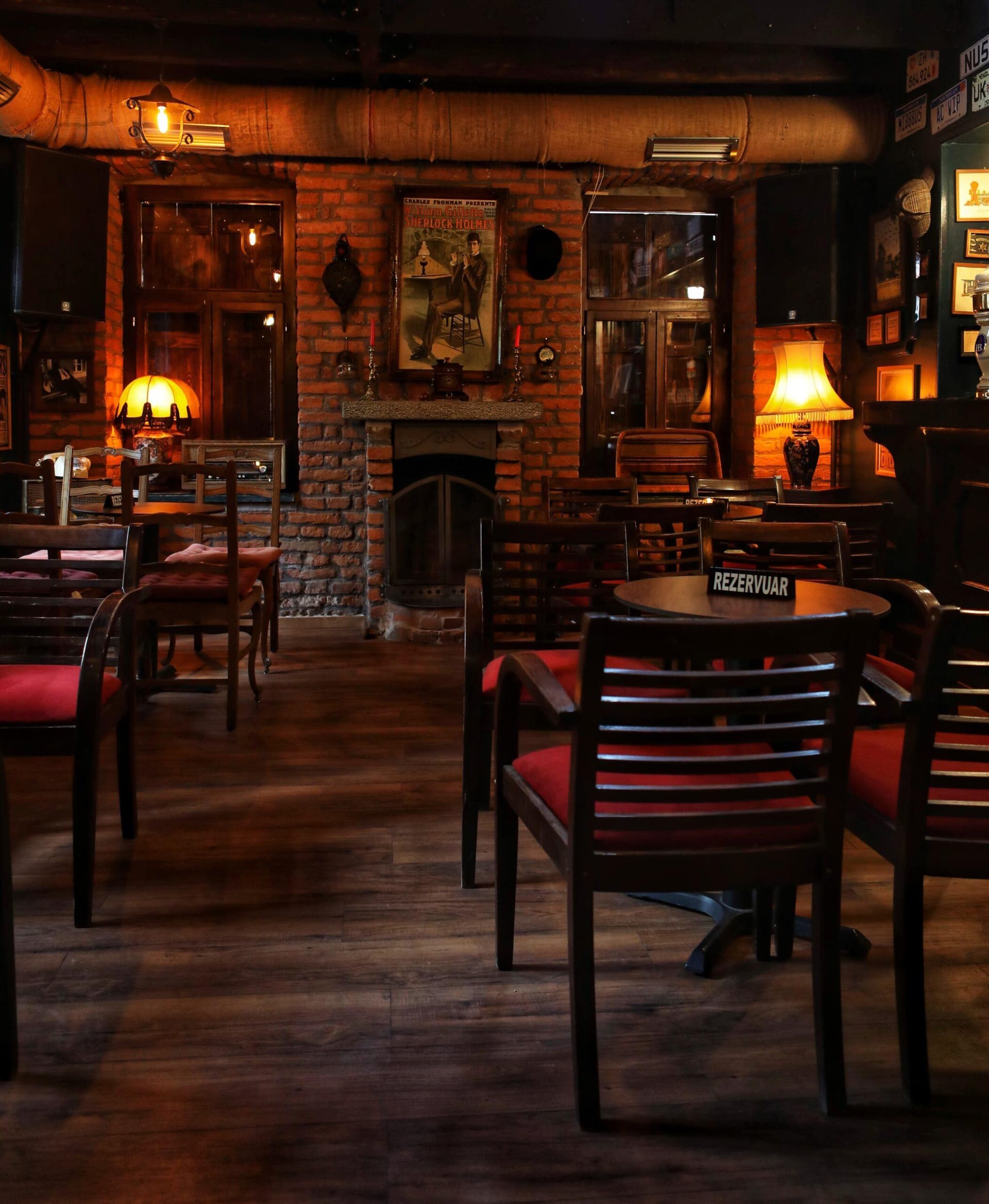 Sherlock pub interior detail